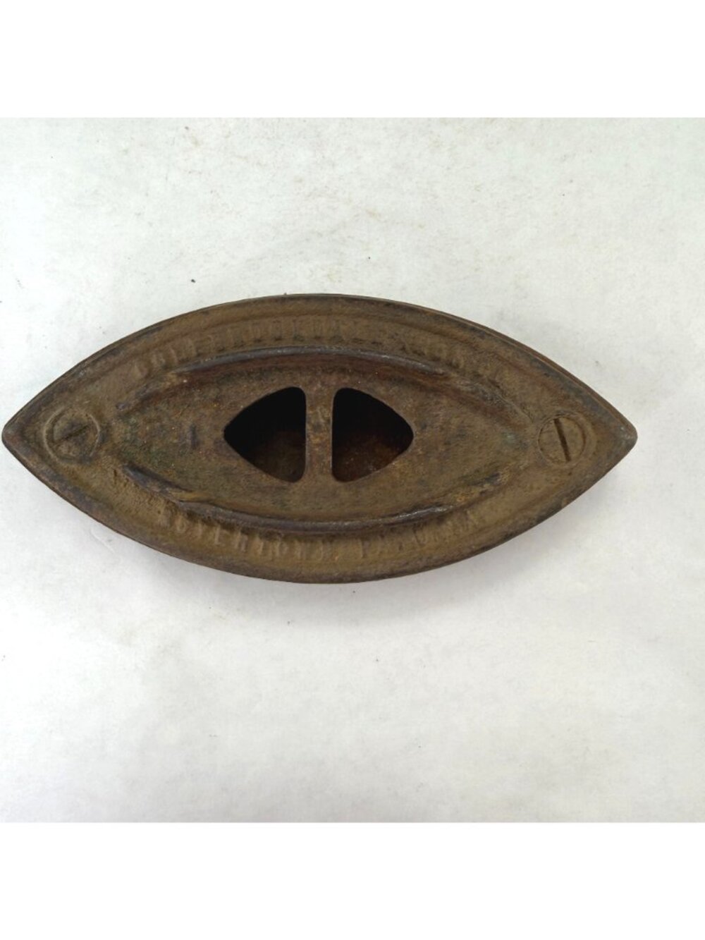 Vintage Colebrookdale Sad Iron With Wood Handle - Picture 10 of 13